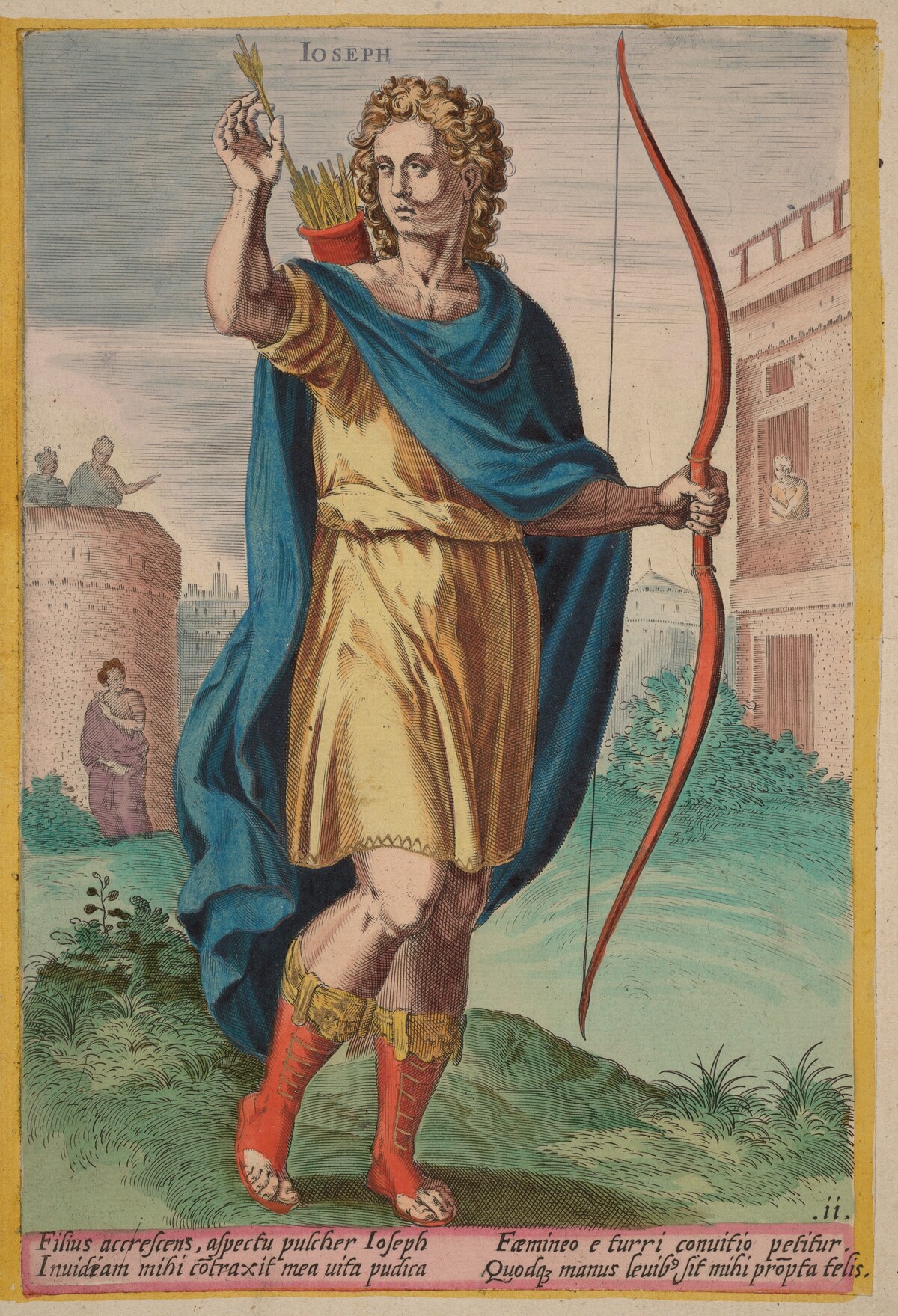 Benjamin by Jan Sadeler I after Crispen van den Broecke