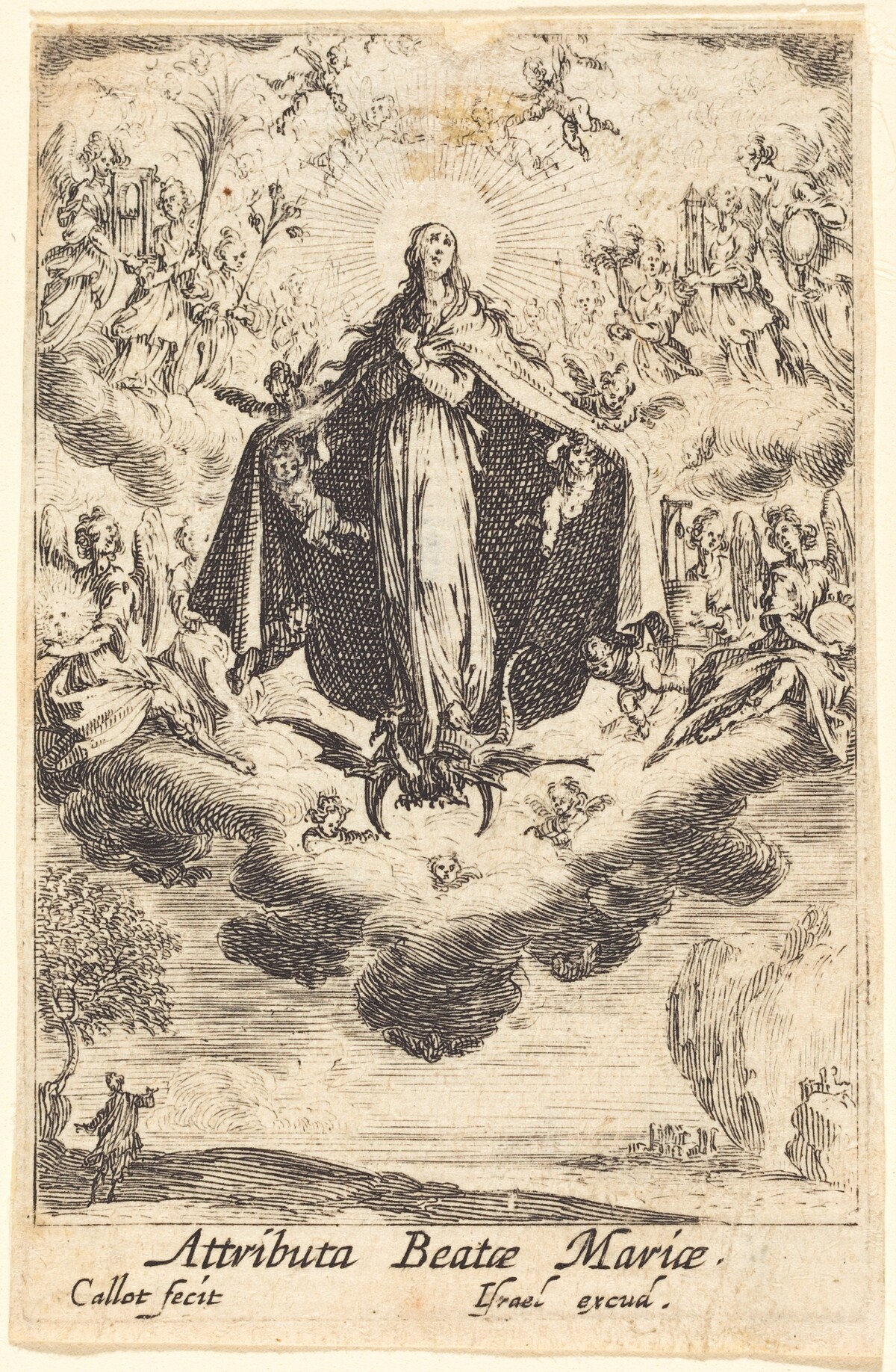 Attributes of the Virgin by Jacques Callot