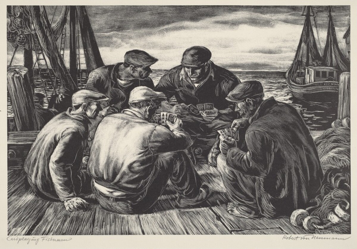 Card-Playing Fishermen by Robert von Neumann