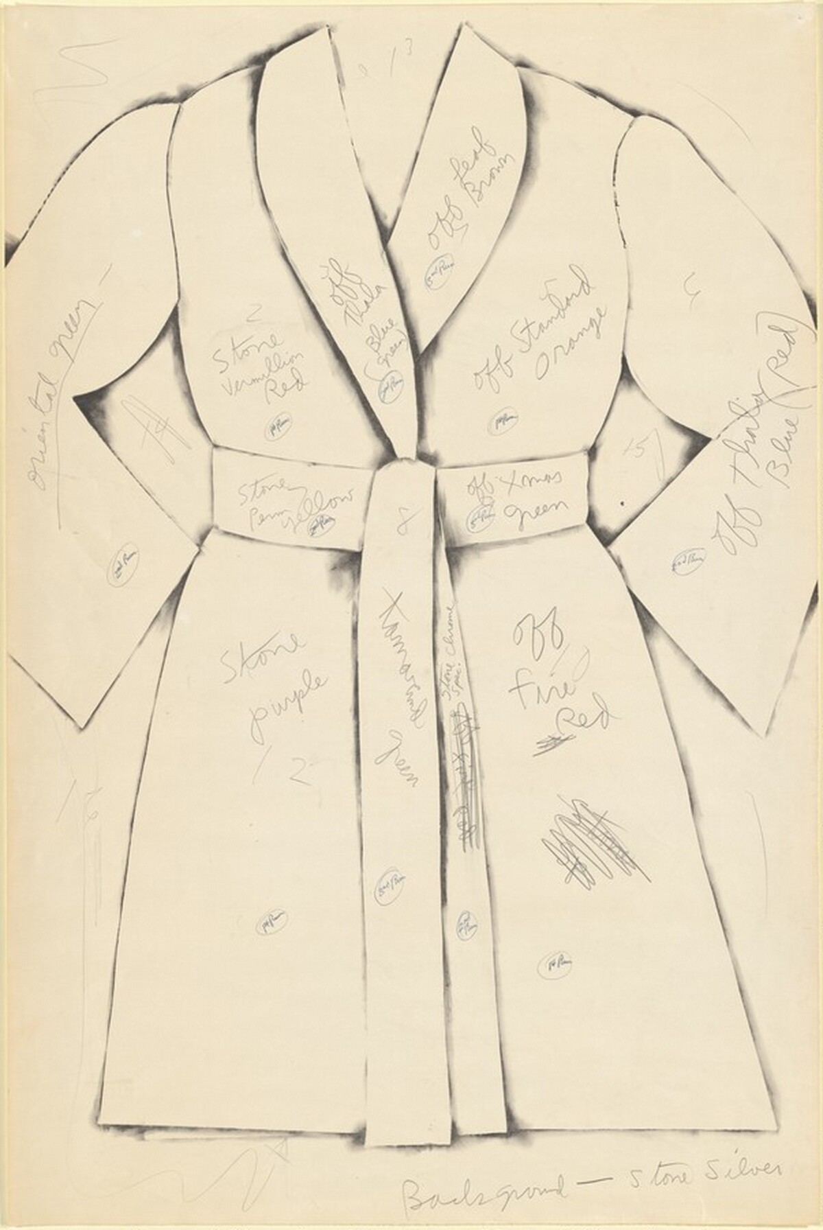 The Woodcut Bathrobe by Jim Dine