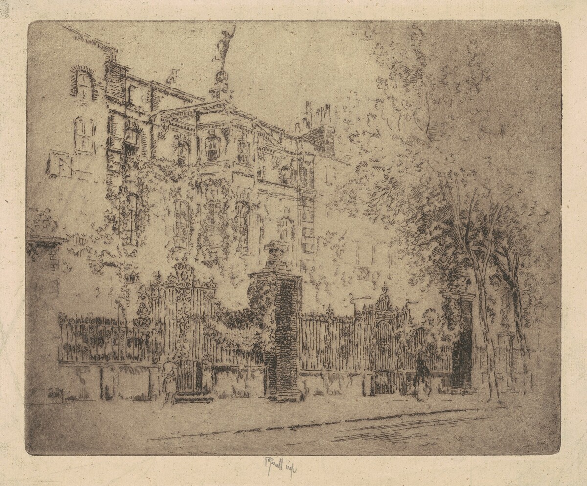 Rossetti's House by Joseph Pennell
