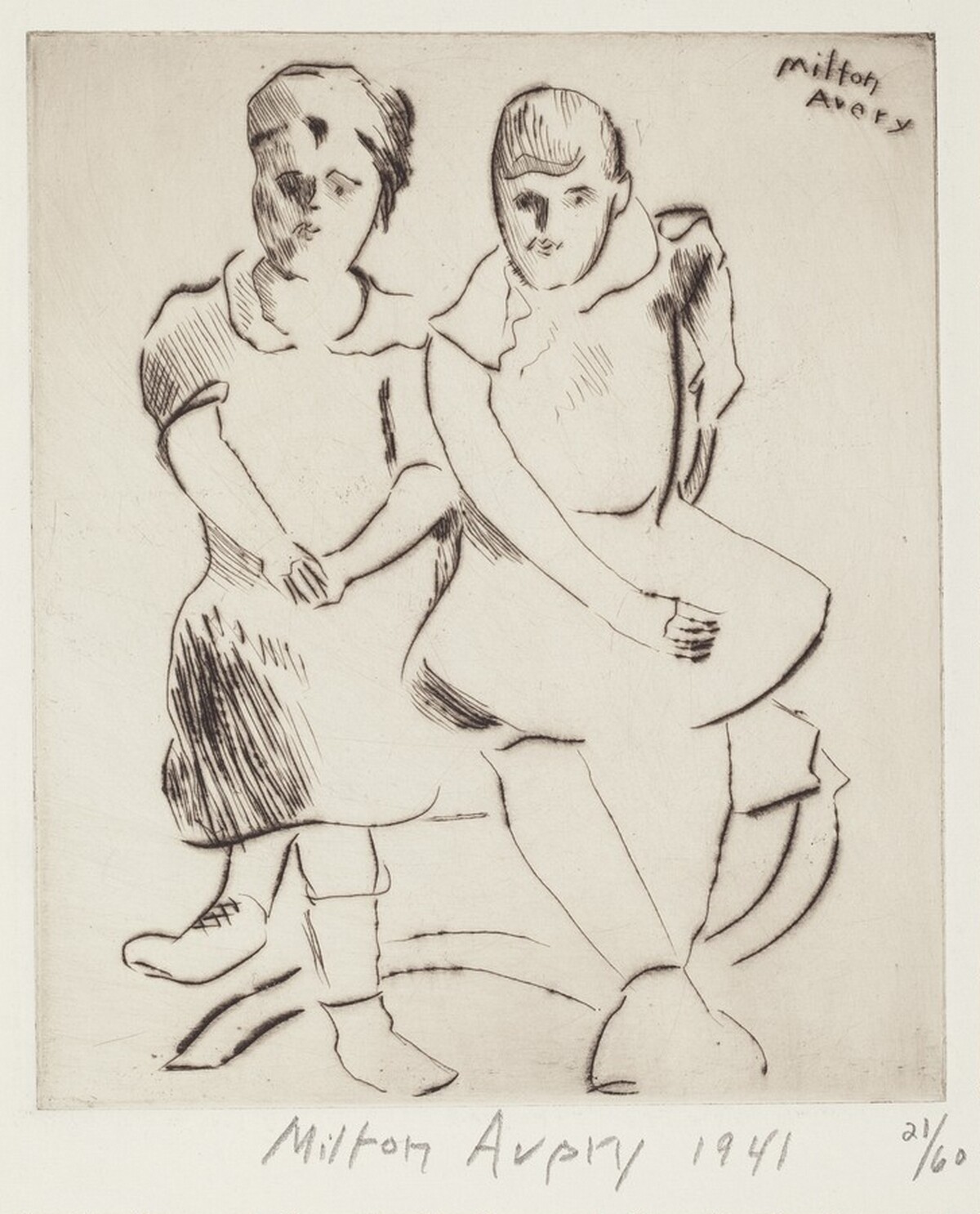 Helen and Lily by Milton Avery