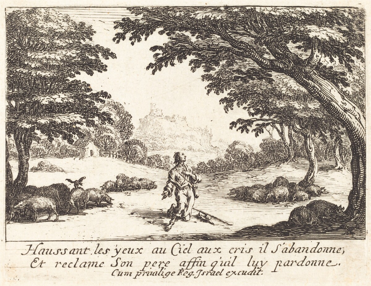 Praying for Divine Help by Jacques Callot