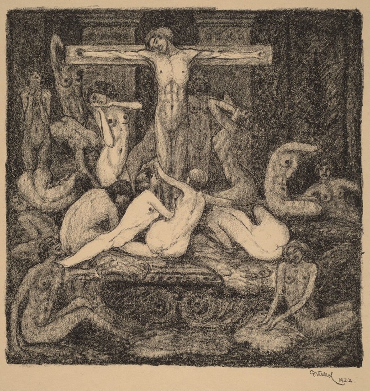 Symbolic Crucifixion by Frantisek Drtikol