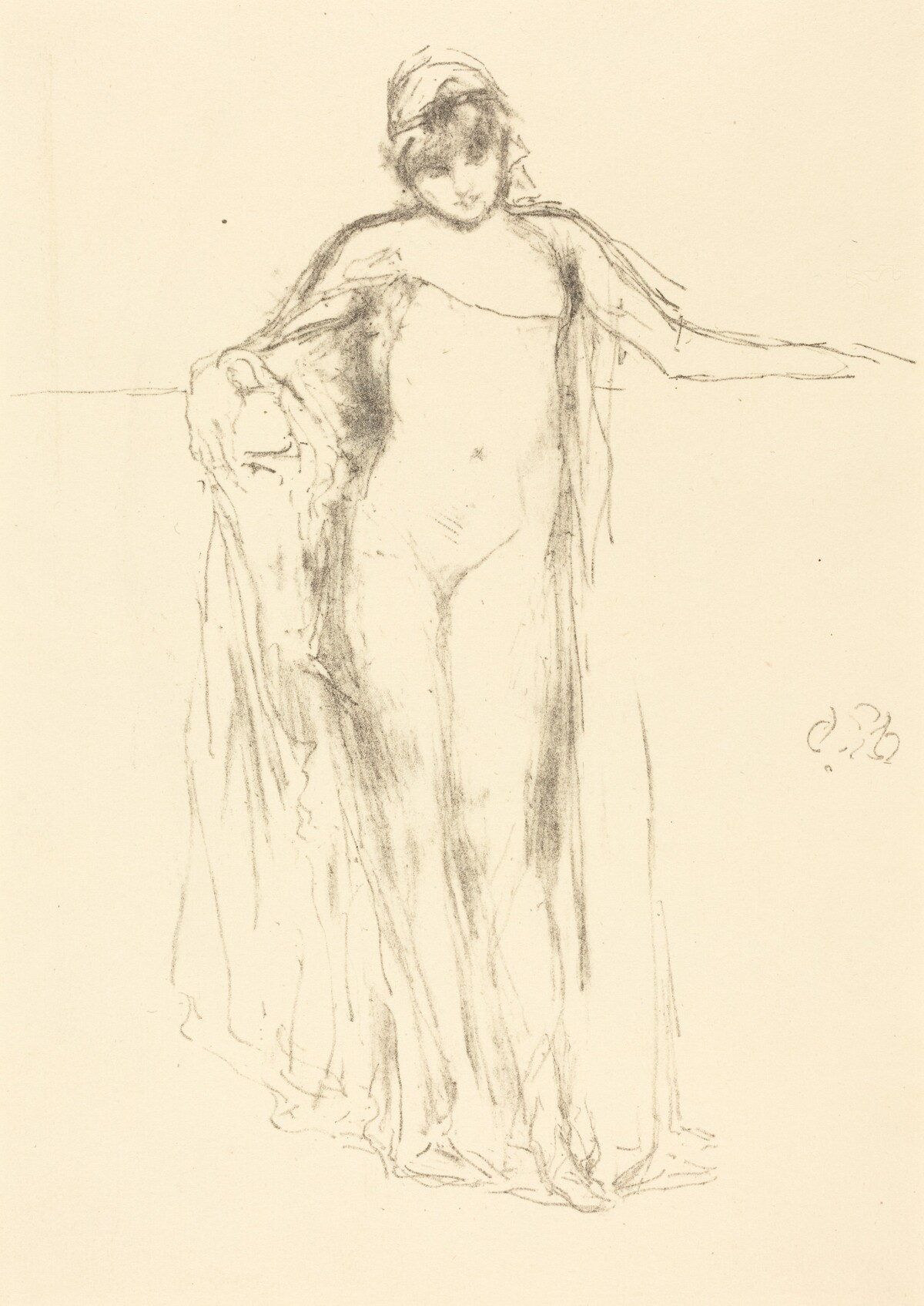 Draped Model, Standing by James McNeill Whistler