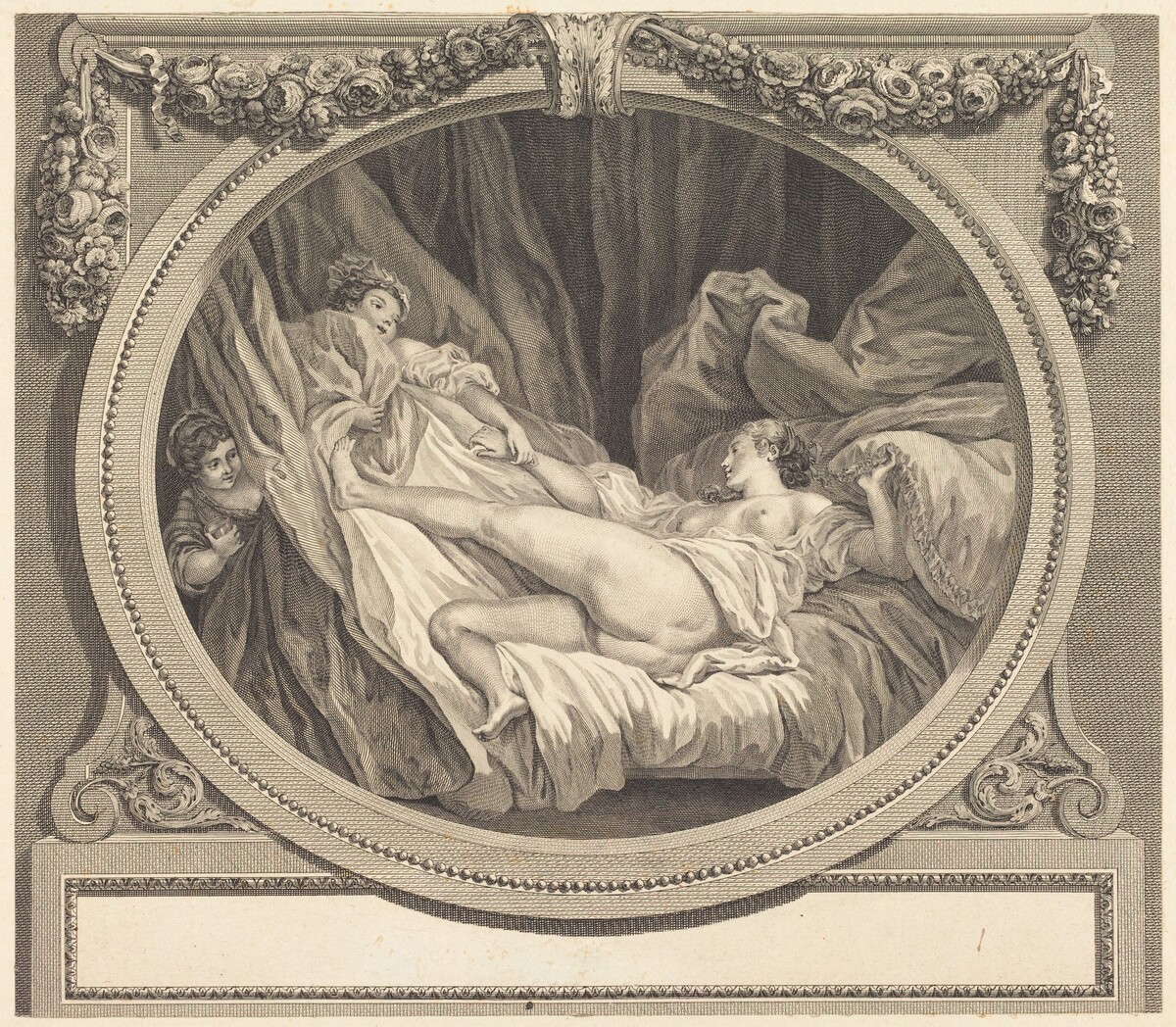Le Verre d'eau by Nicolas Ponce after Jean-Honoré Fragonard