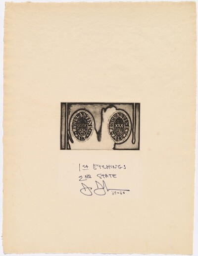 Title Page from 1st Etchings, 2nd State [trial proof]
