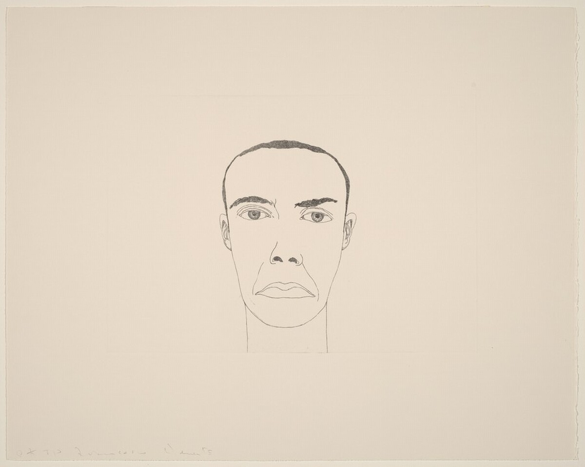 Self-Portrait #5 (Scowl) by Francesco Clemente