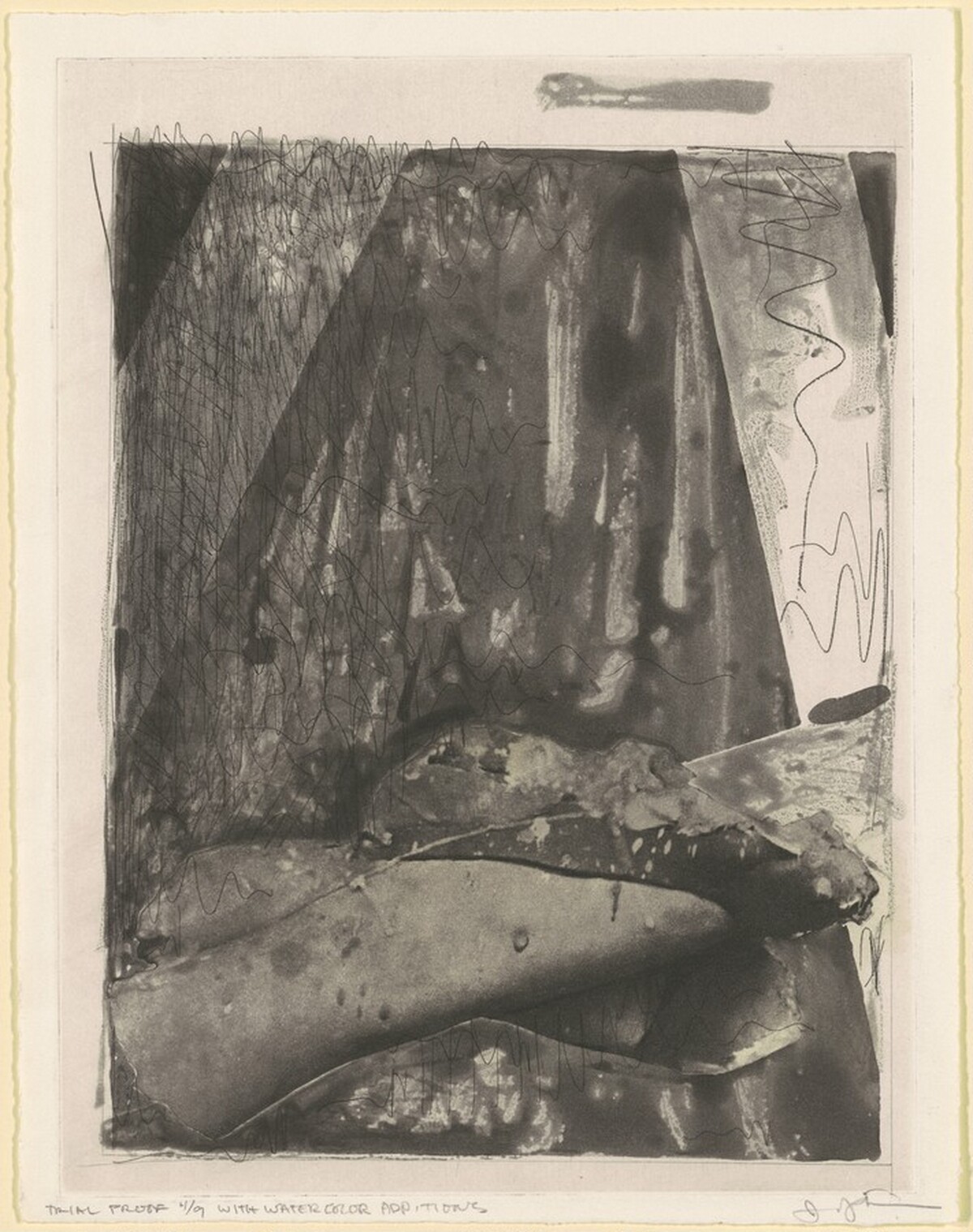 Feet (b) [trial proof 4] by Jasper Johns