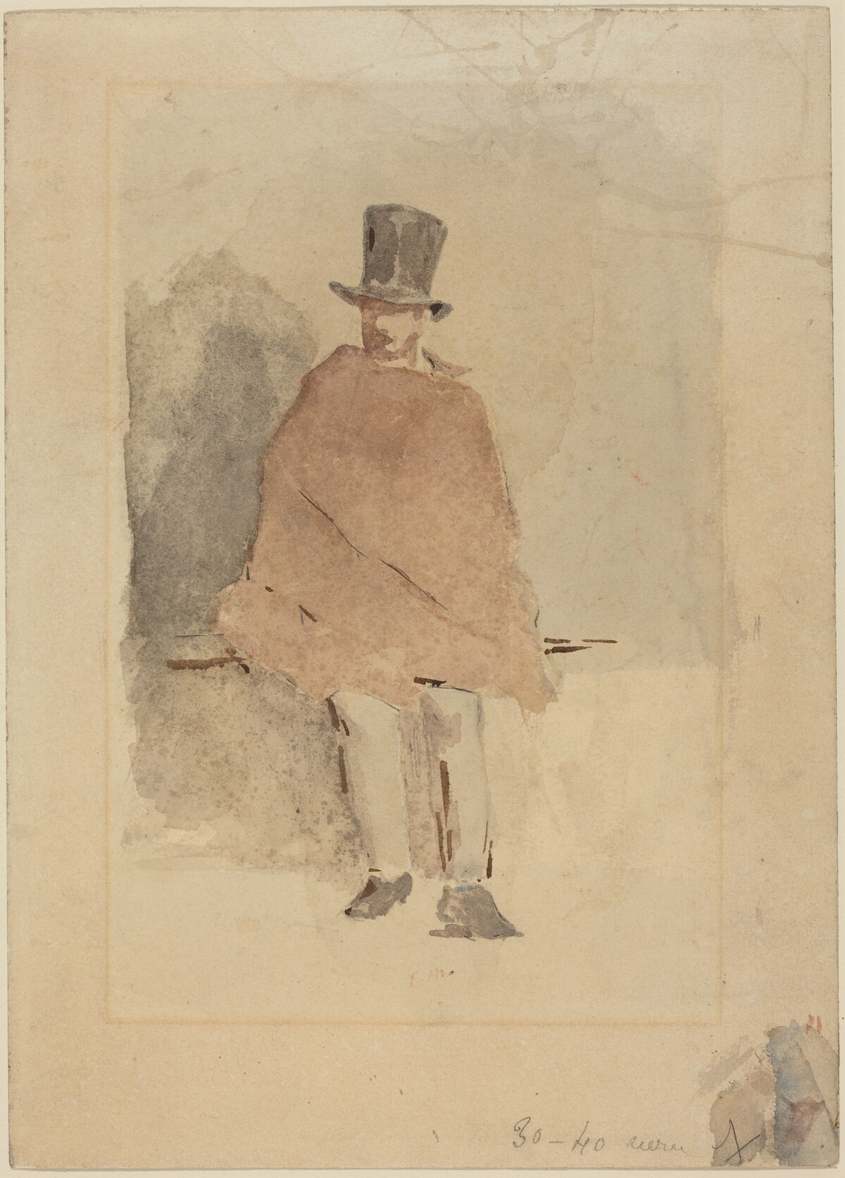 The Man in the Tall Hat by Edouard Manet