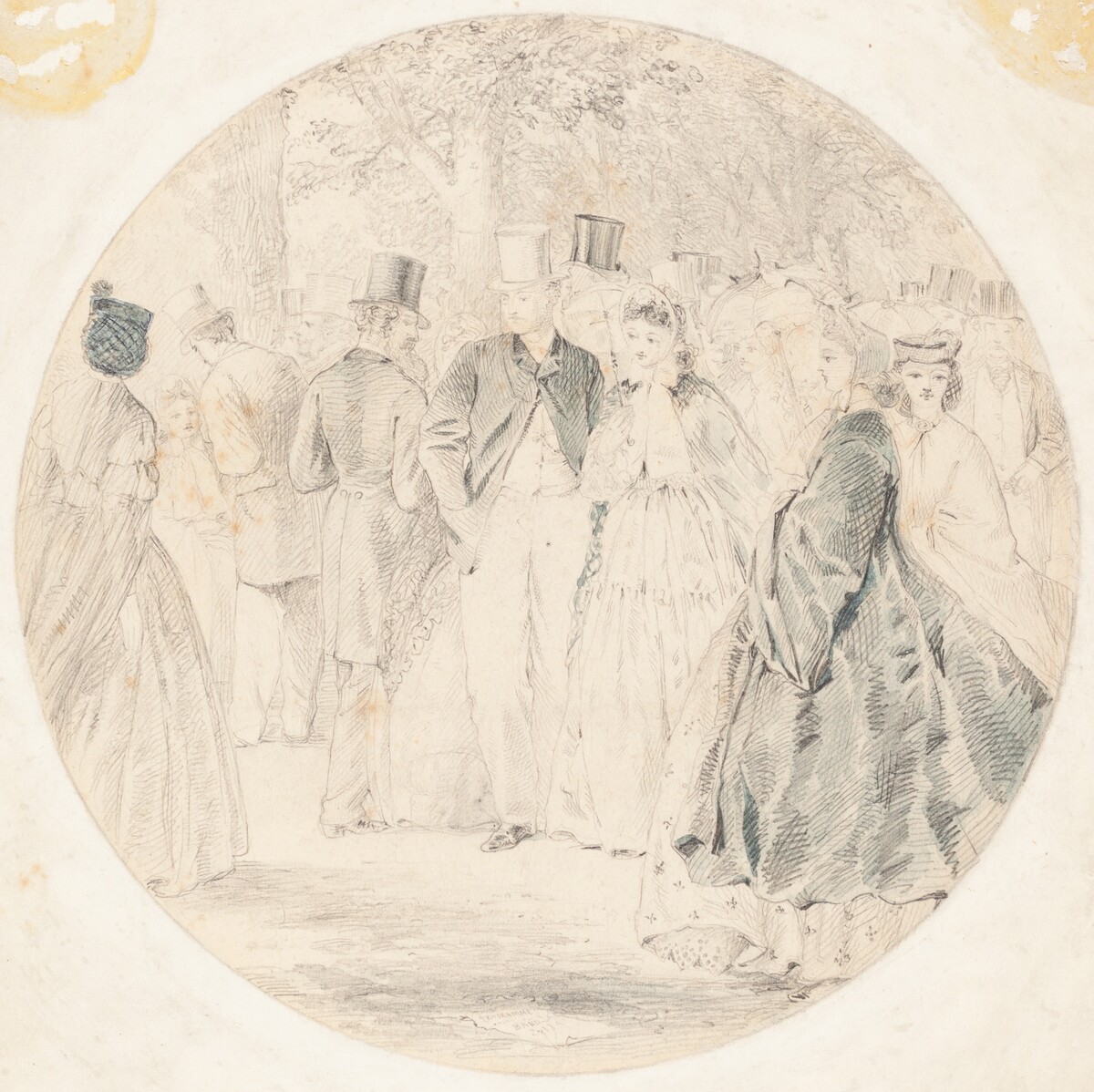 Kensington Gardens [recto] by Walter Crane