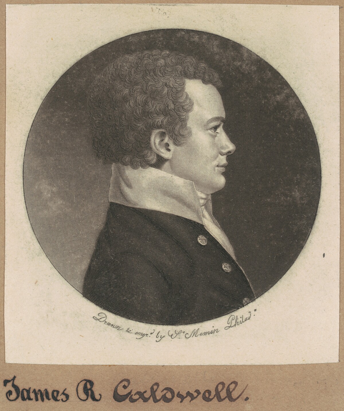 James R. Caldwell by Charles B. J. Févret de Saint-Mémin