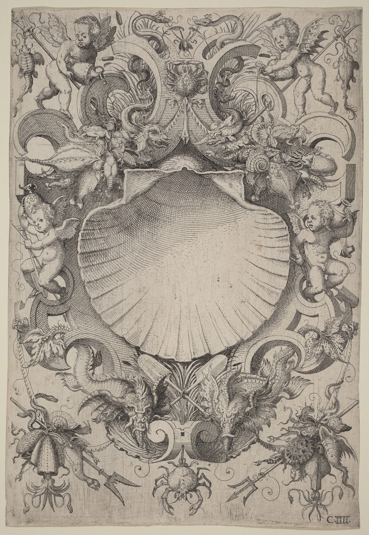 Water by Jost Amman, after Wenzel Jamnitzer I