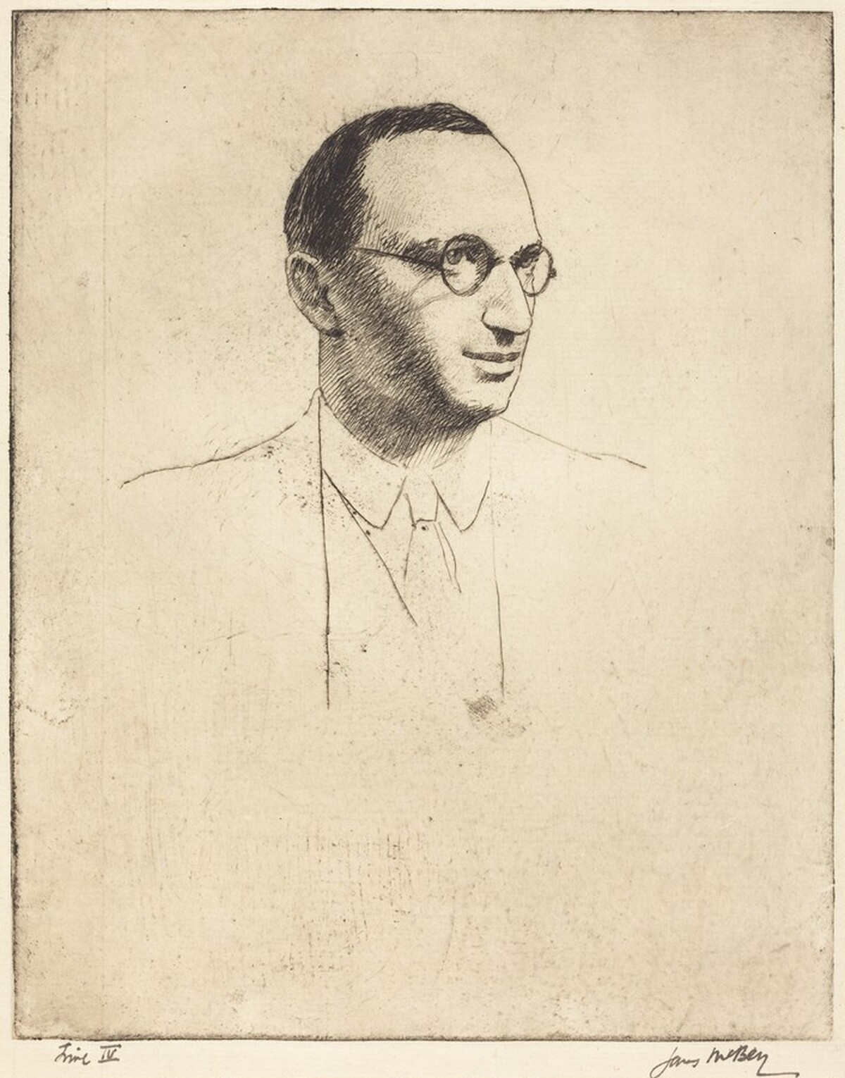 Lessing J. Rosenwald by James McBey