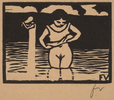 Girl Lifting Her Chemise (Fillette enlevant sa chemise)