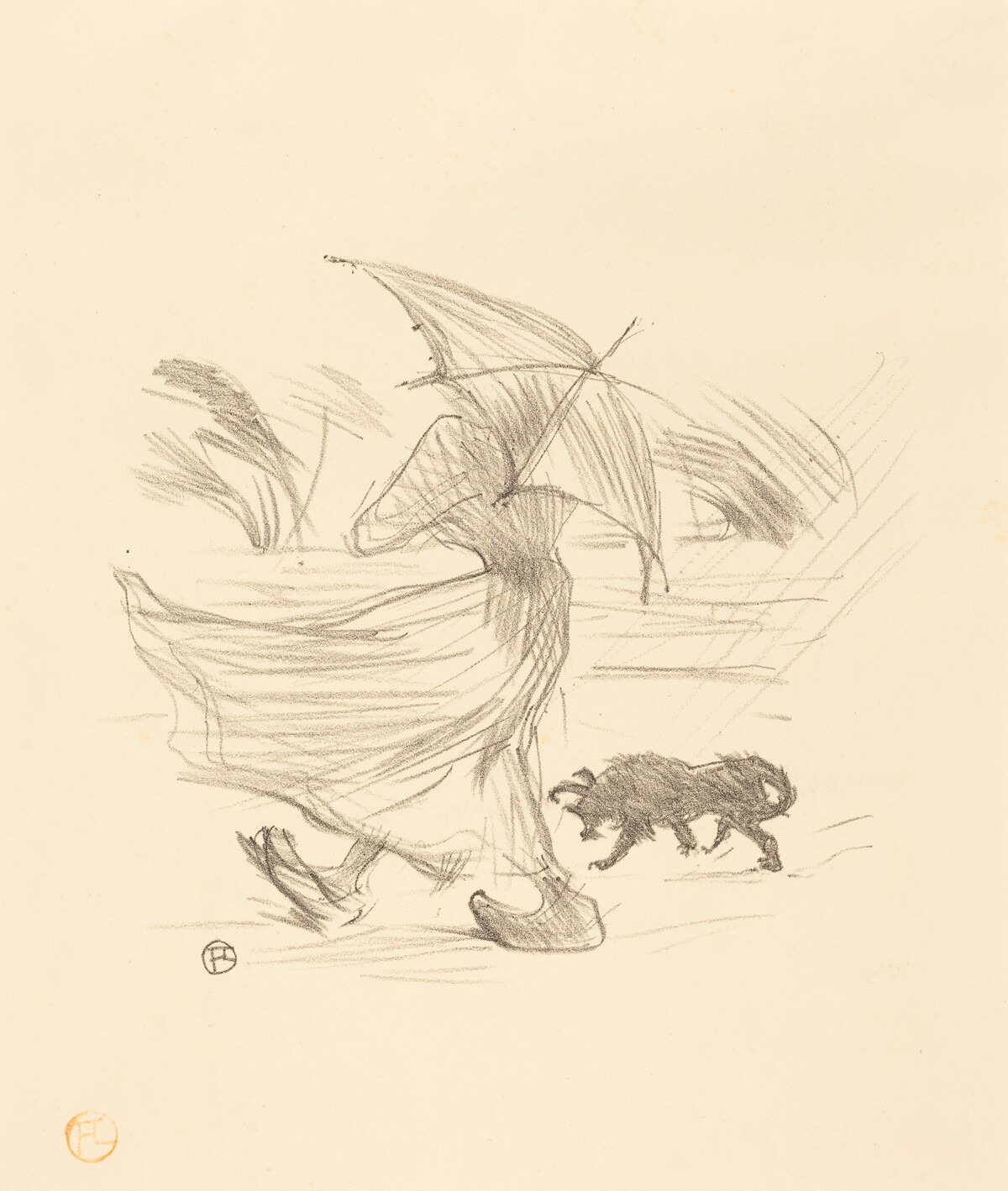 Ce que dit la pluie by Henri de Toulouse-Lautrec