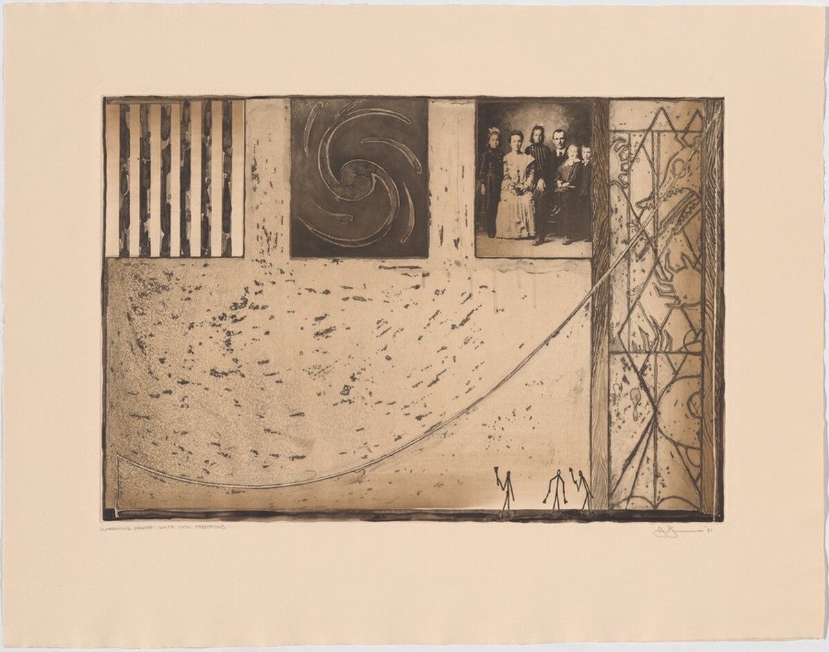 Untitled [working proof] by Jasper Johns