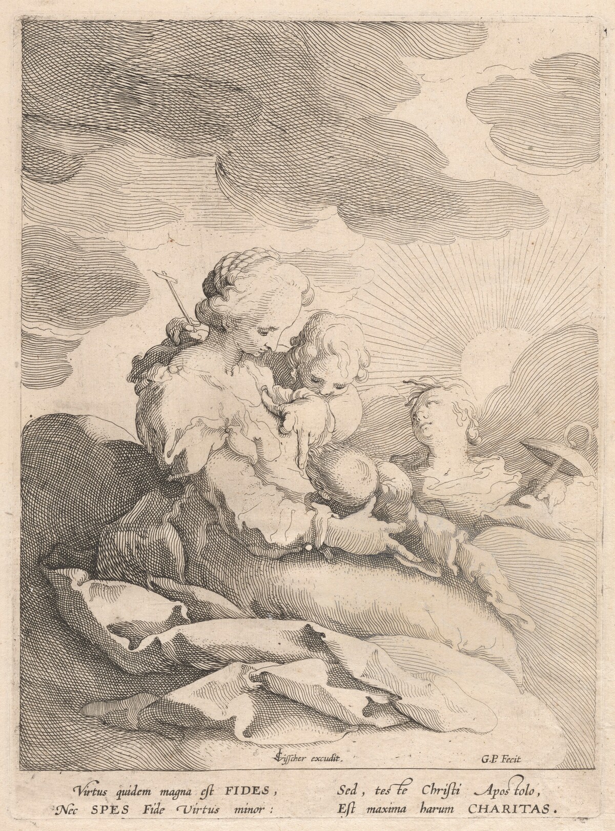 Charity with Faith and Hope by Gerrit Pietersz Sweelinck