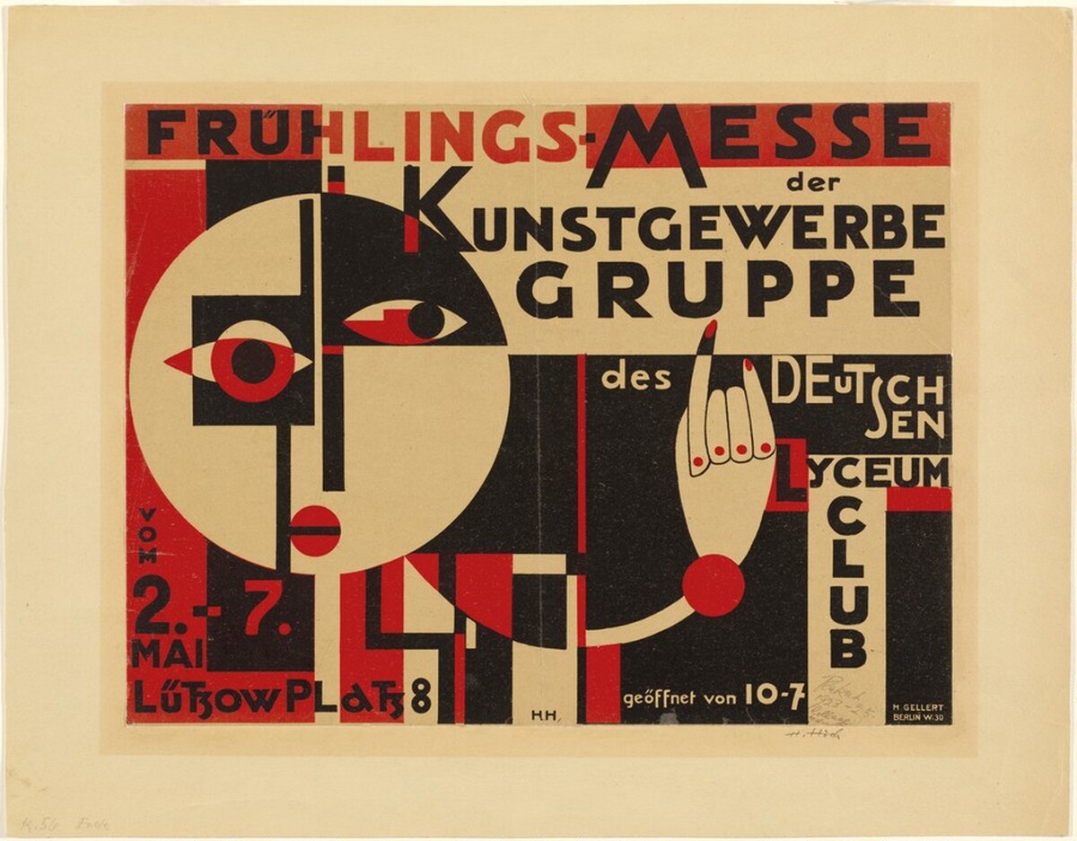 Frühlings-Messe der Kunstgewerbe Gruppe (Spring Fair of the Applied Arts Group) by Hannah Höch