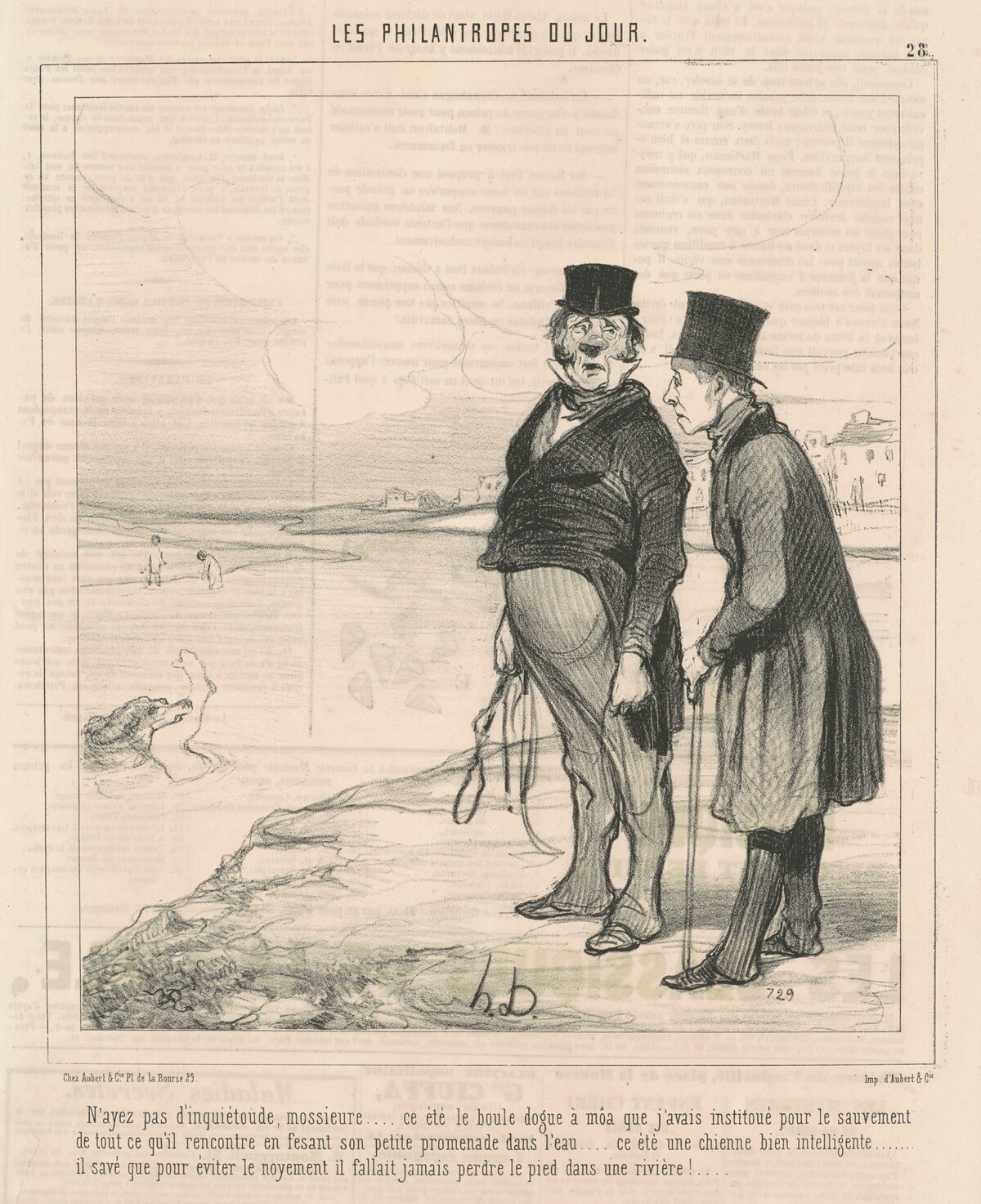 N'ayez pas d'inquiètoude ... by Honoré Daumier