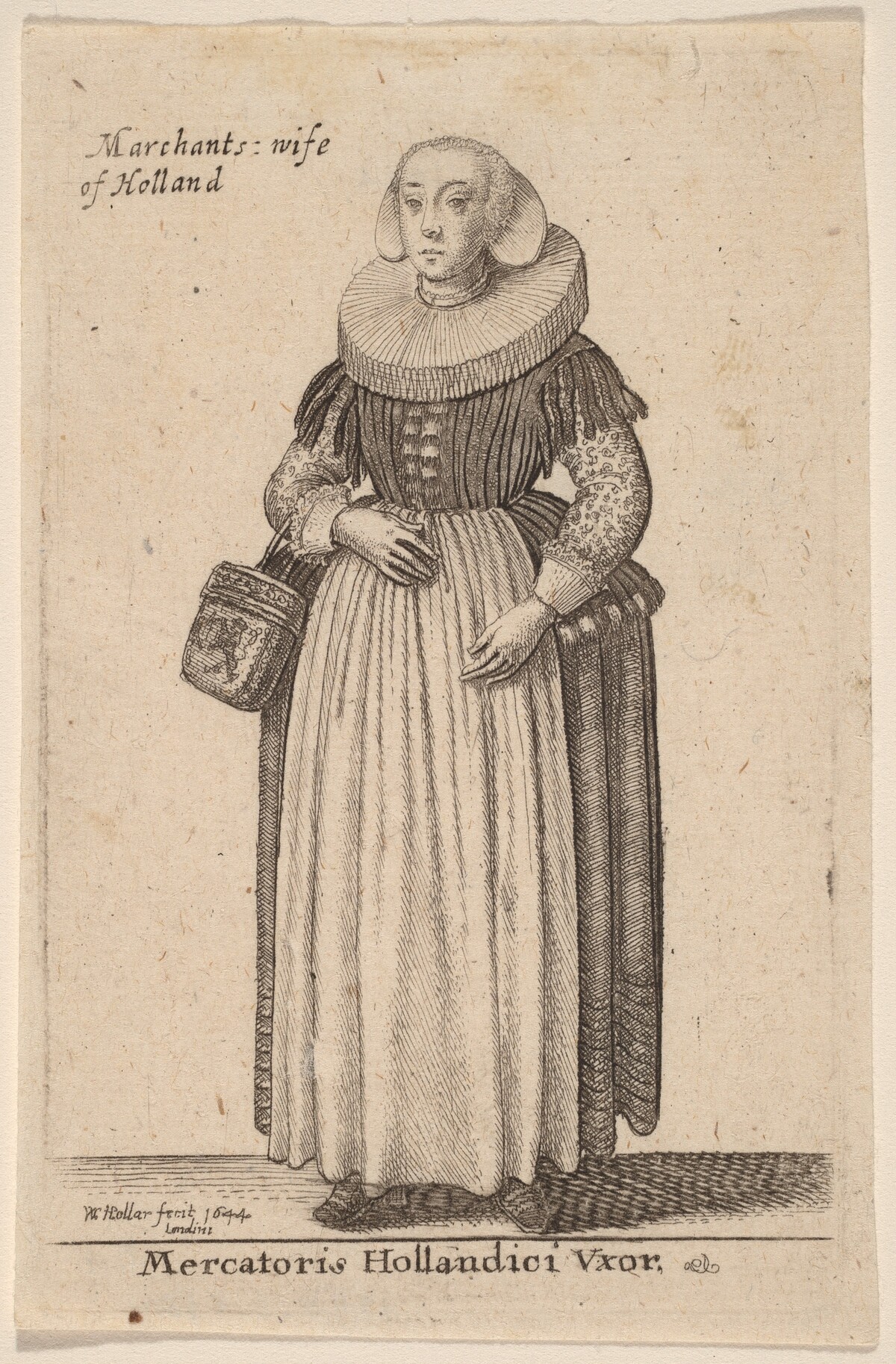 Mercatoris Hollandici Vxor by Wenceslaus Hollar