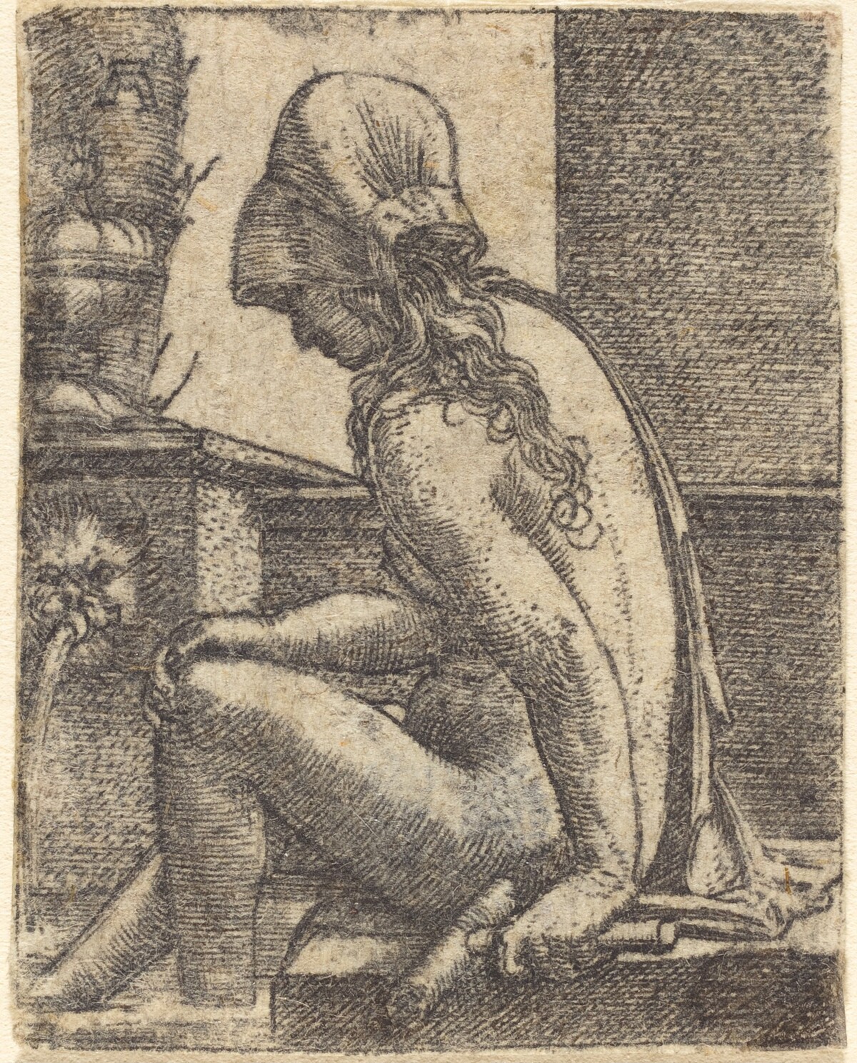 Bathing Woman by Albrecht Altdorfer
