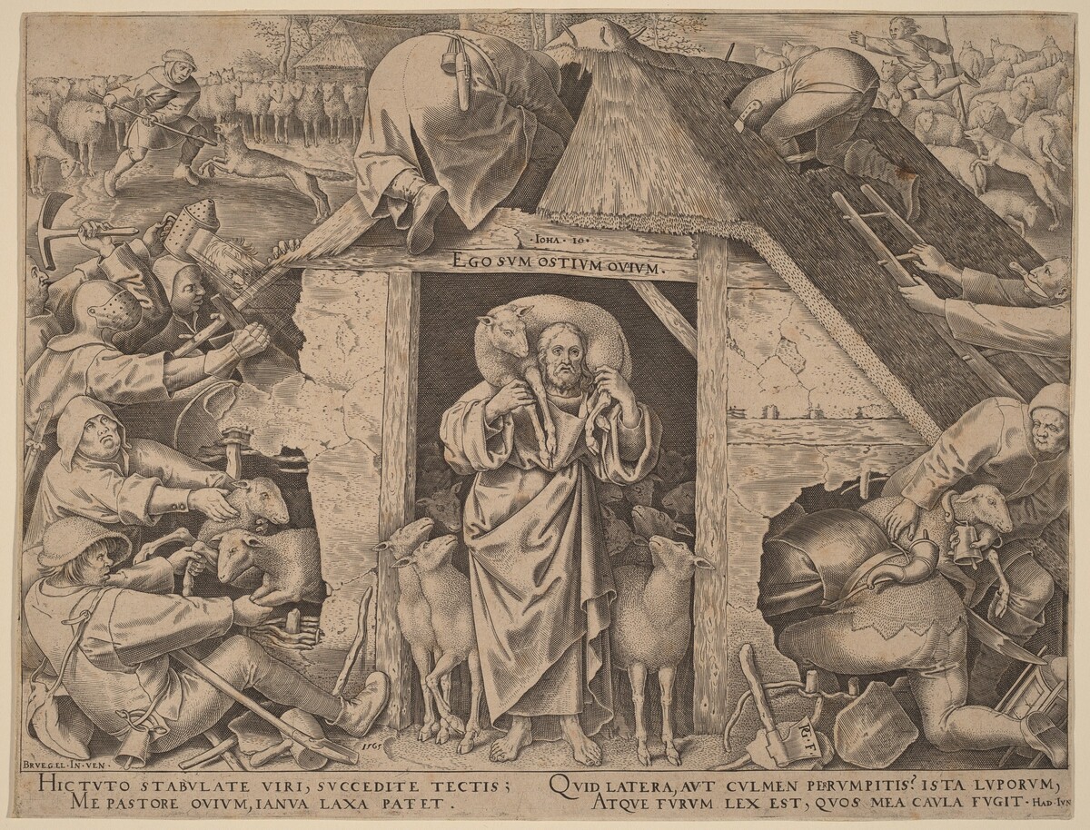 The Parable of the Good Shepherd by Philip Galle after Pieter Bruegel the Elder