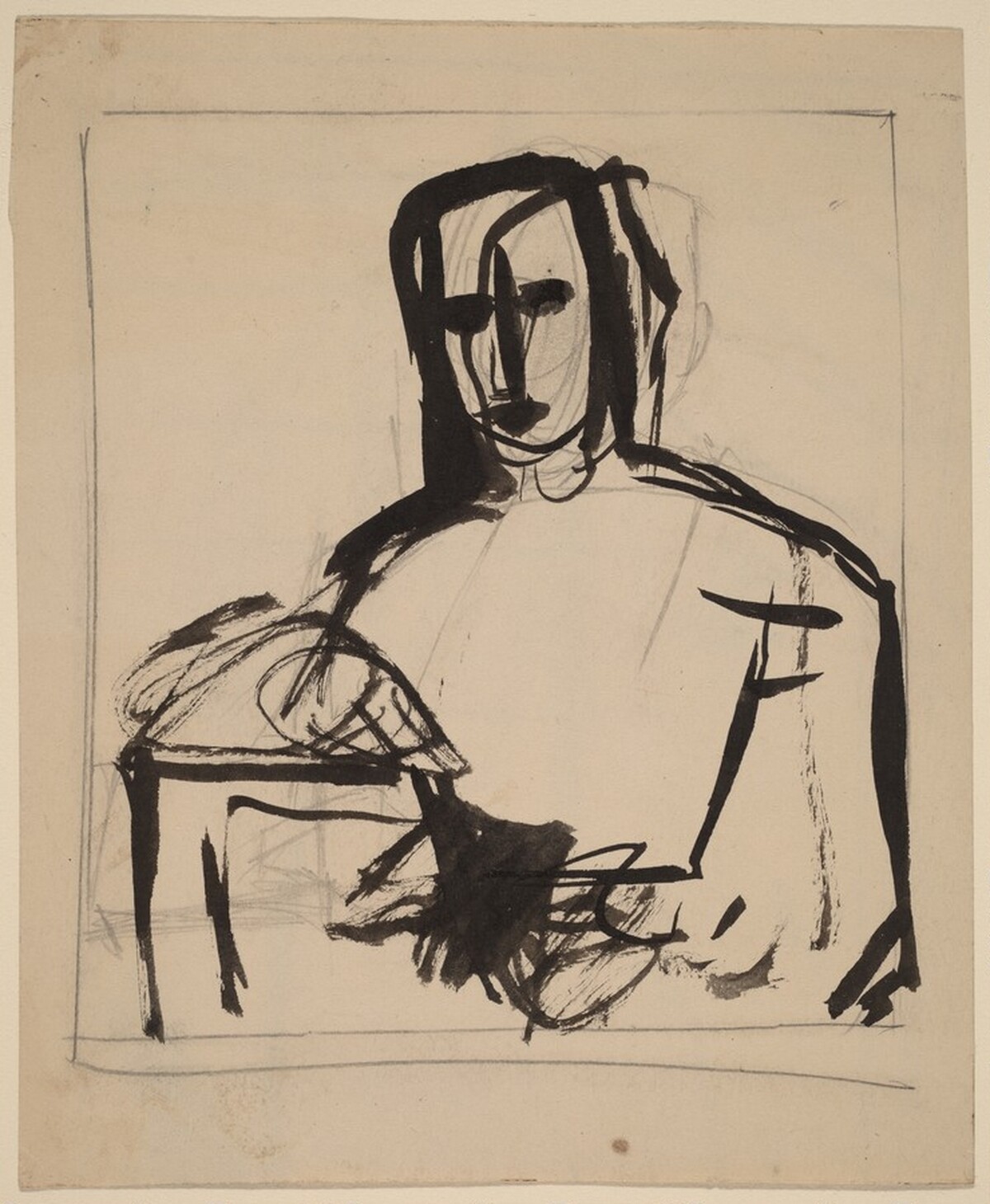 Figure Study [recto] by Franz Kline