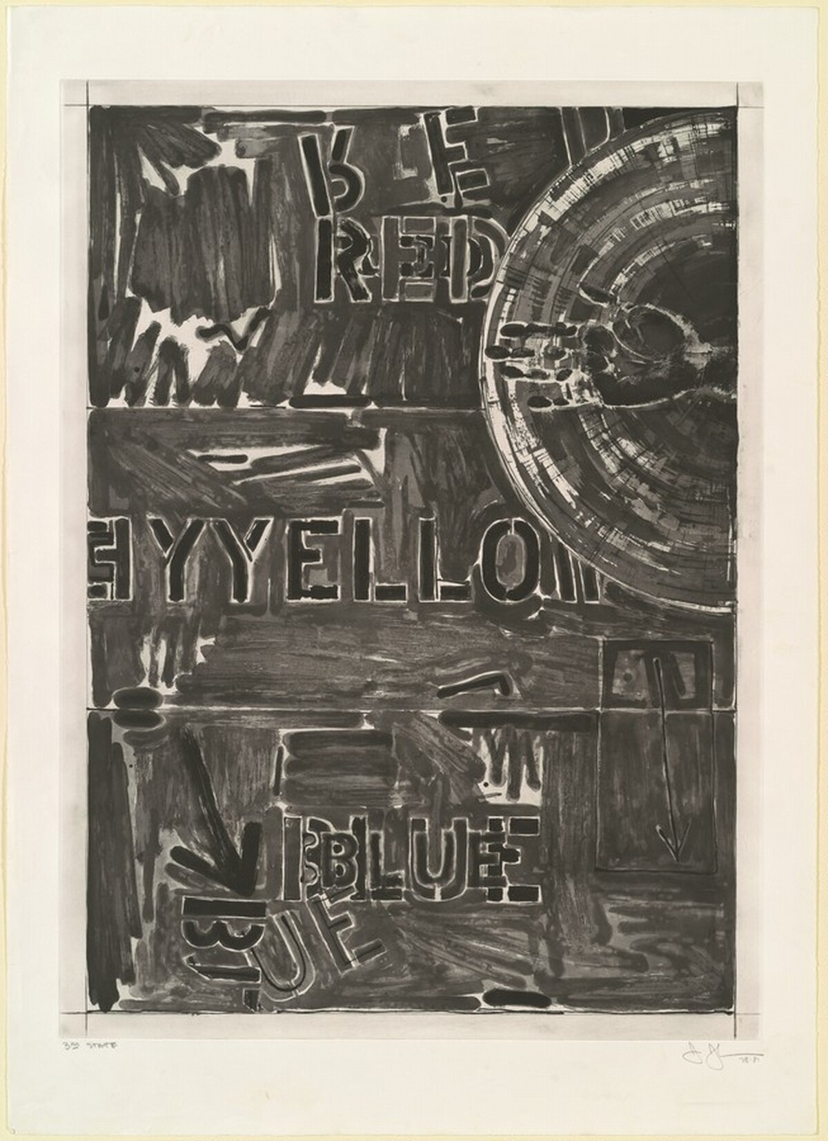 Periscope [state proof of 3rd state] by Jasper Johns