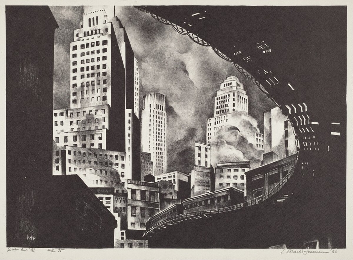 2nd Avenue "El" by Mark Freeman