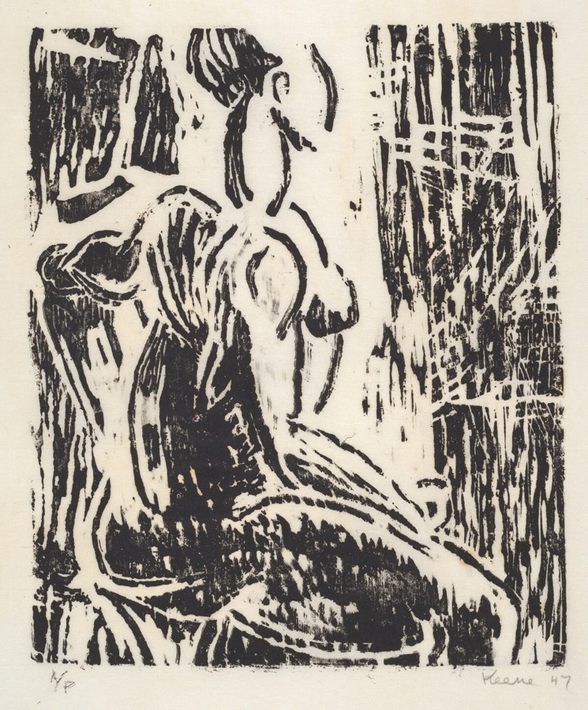 Seated Figure by Paul Keene