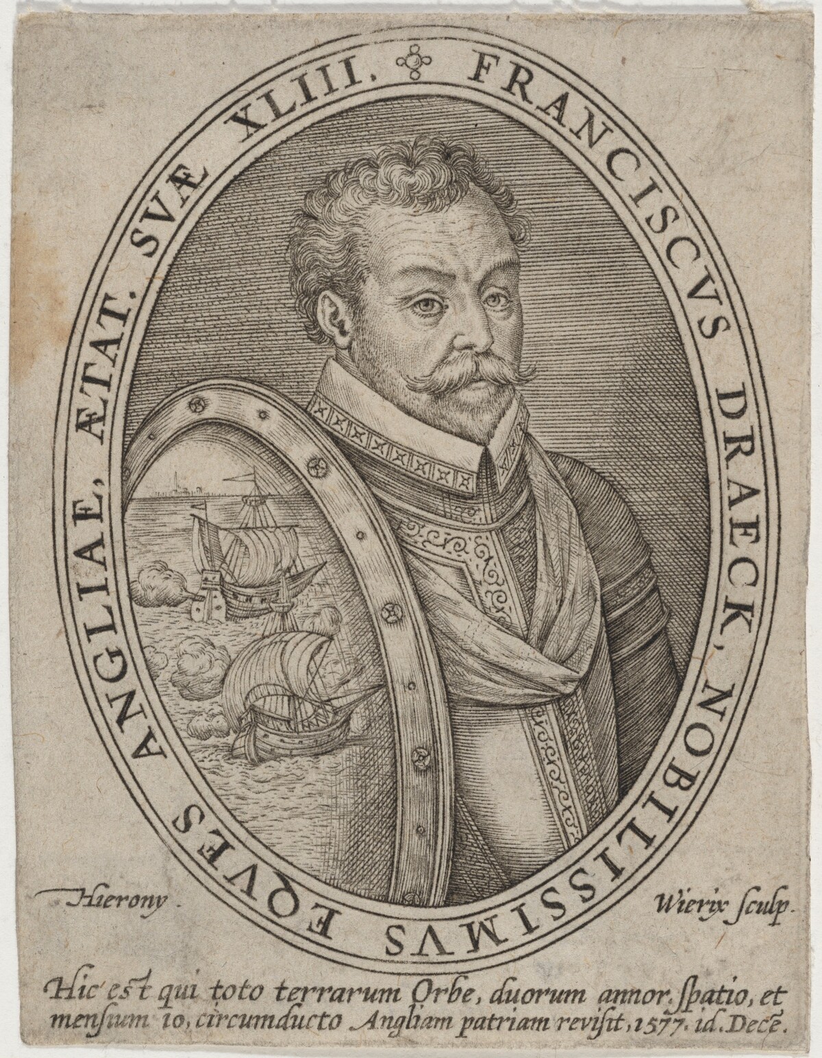 Sir Francis Drake by Hieronymus Wierix