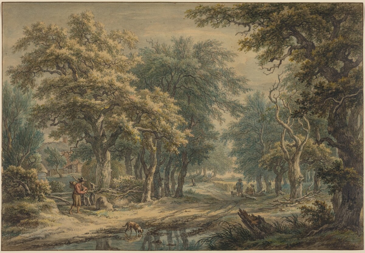 At Donderen, in the Woods of Drenthe by Egbert van Drielst
