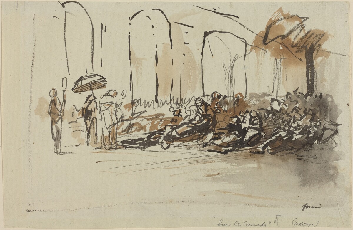 Sur le canape by Jean-Louis Forain