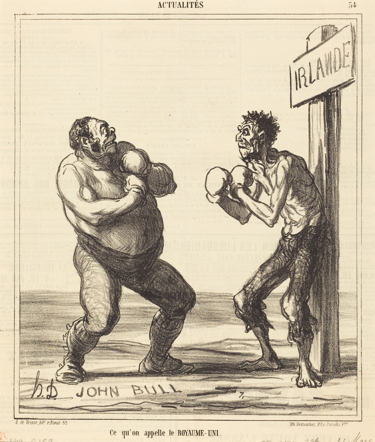 Ce qu'on appelle le Royaume-Uni by Honoré Daumier