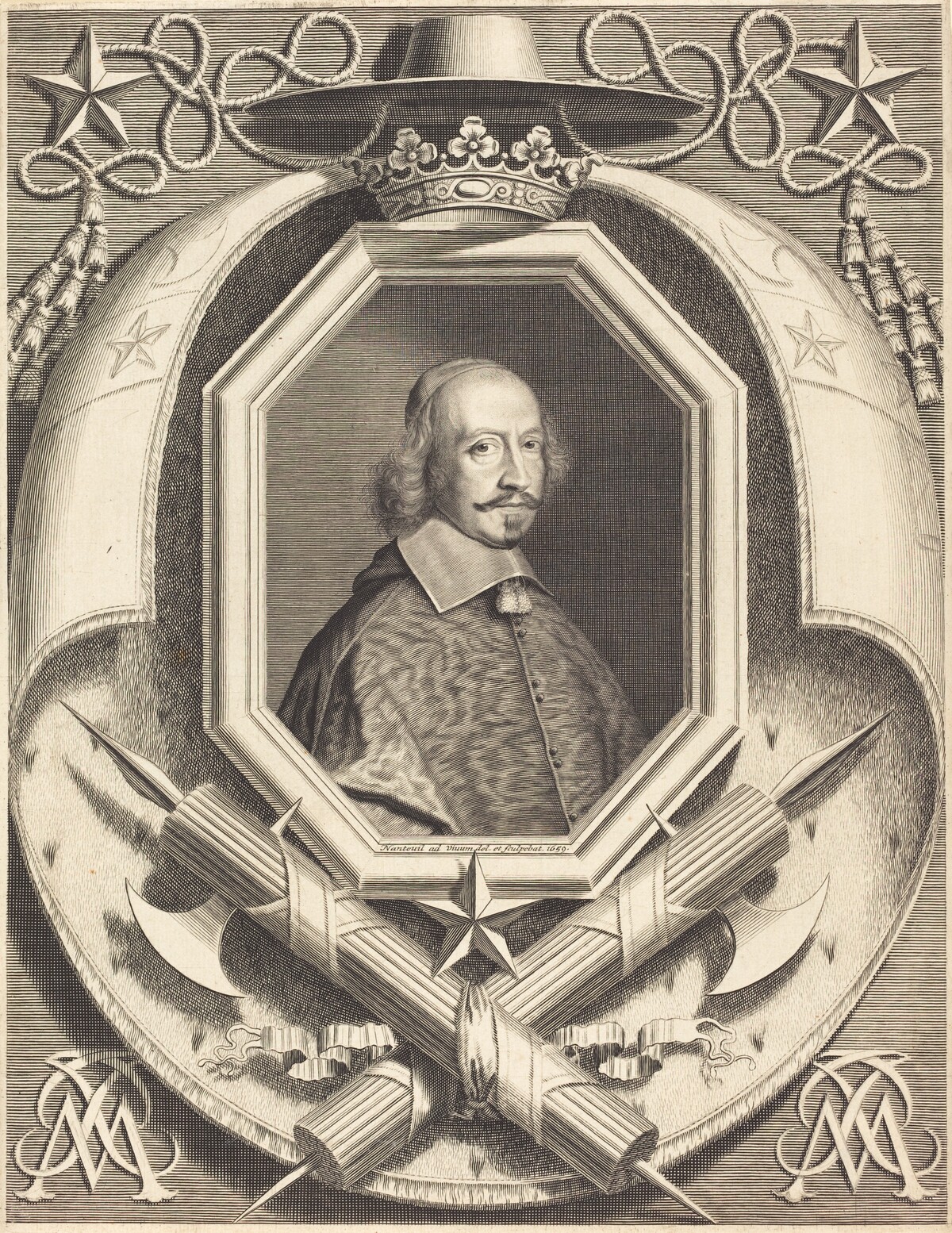 Cardinal Jules Mazarin by Robert Nanteuil