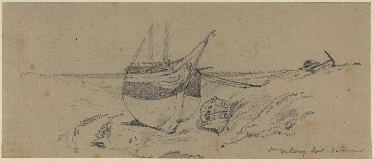 St. Valery sur somme by Eugène Isabey