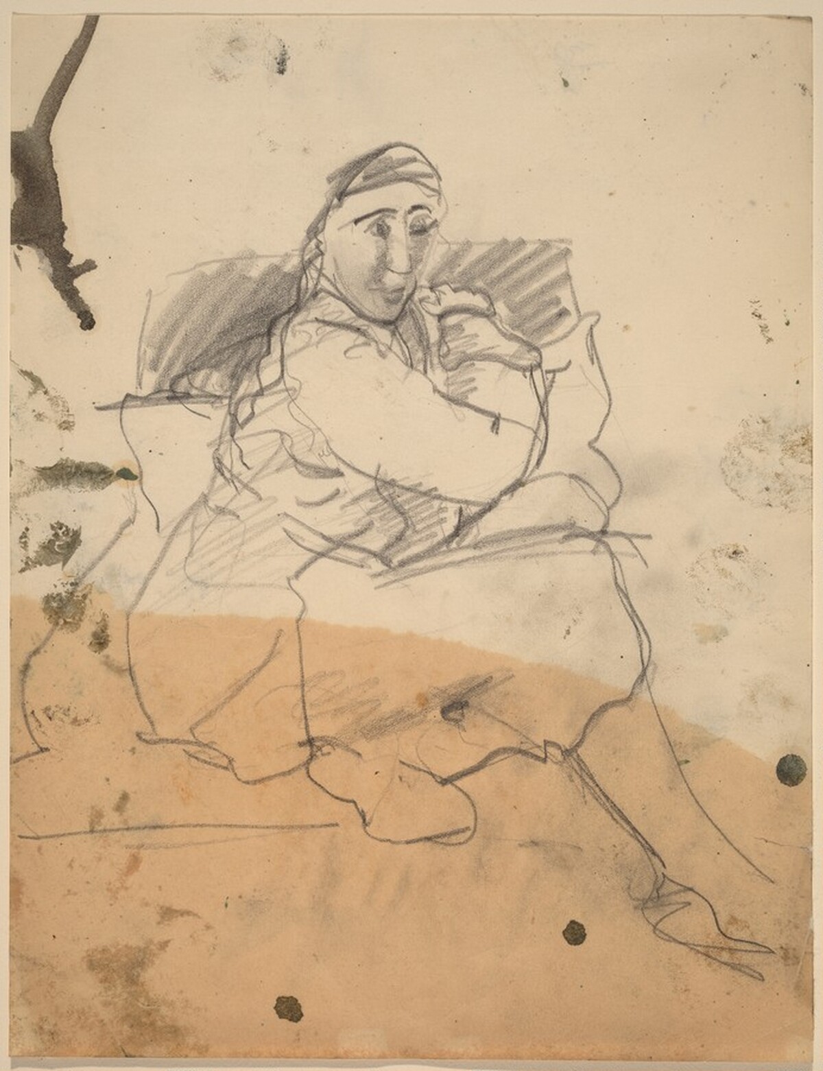 Seated Figure Turned to Right by Mark Rothko