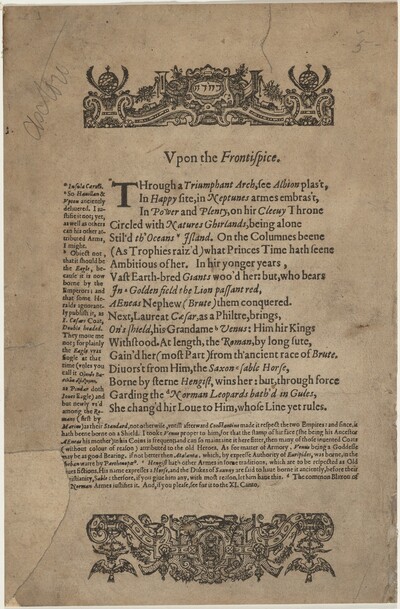 Text from Drayton's Poly-olbion