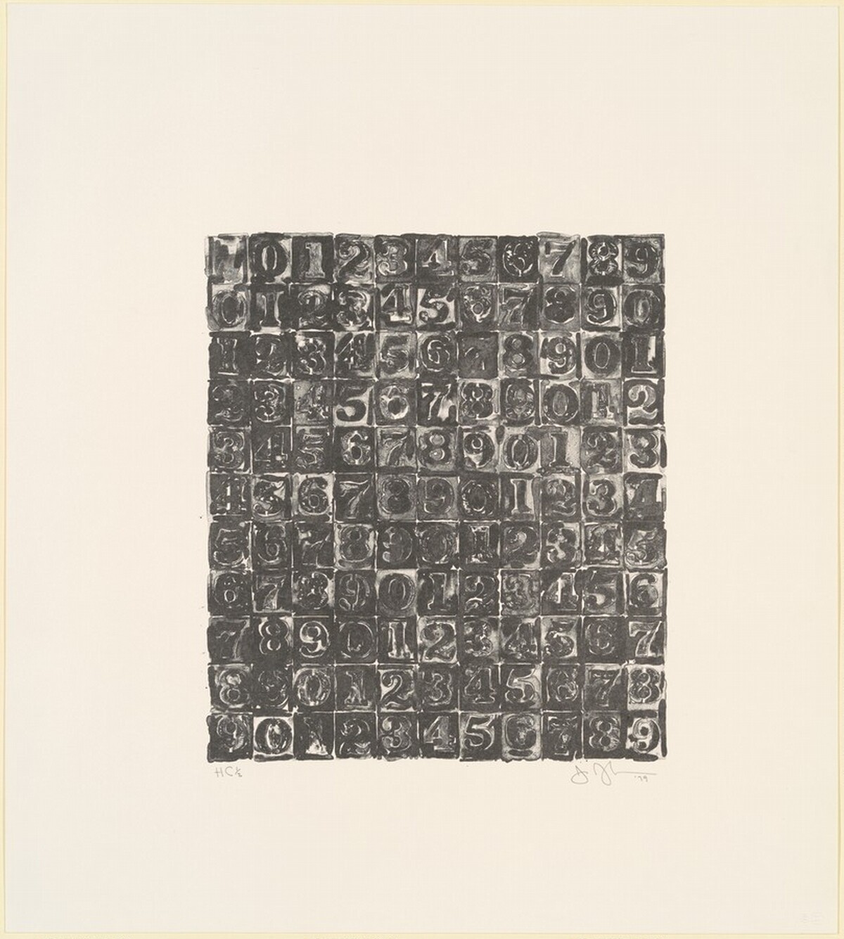 Numbers by Jasper Johns