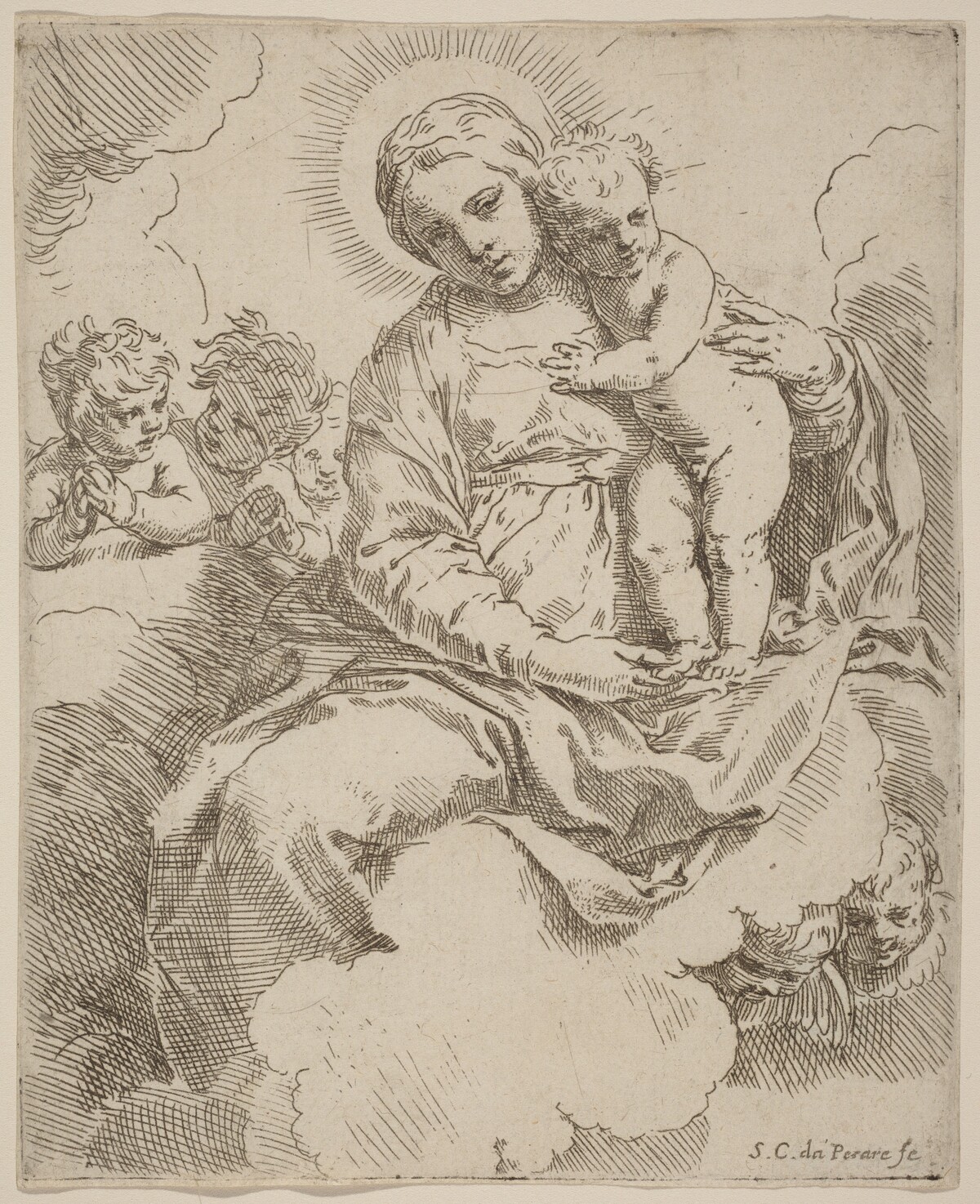 The Virgin and Child by Simone Cantarini