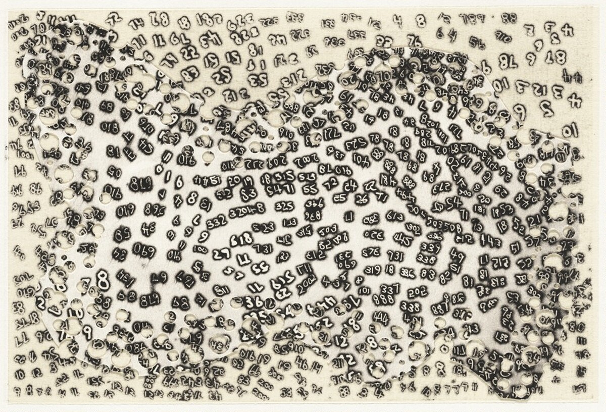 Number Series #1 by Howardena Pindell