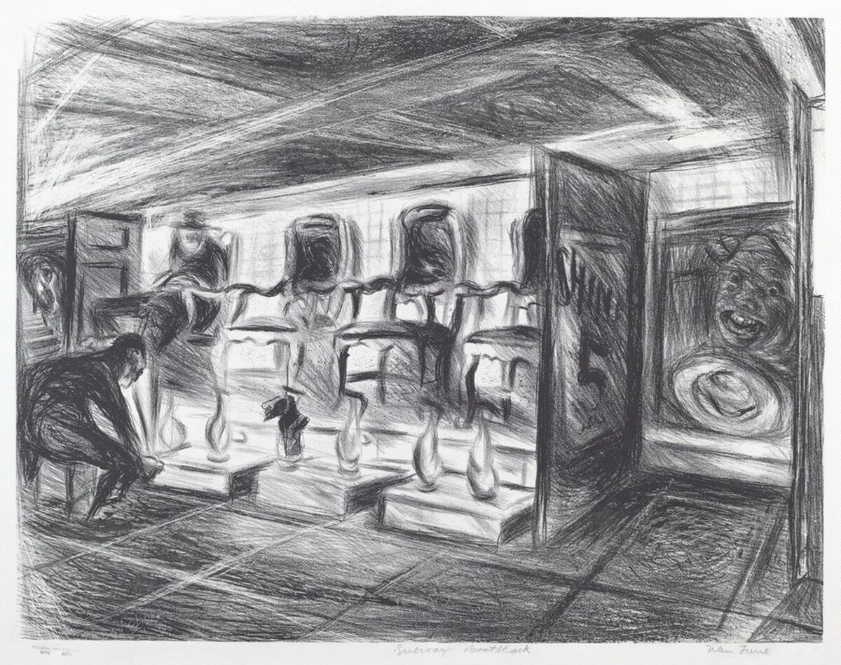 Subway Bootblack by Nan Lurie
