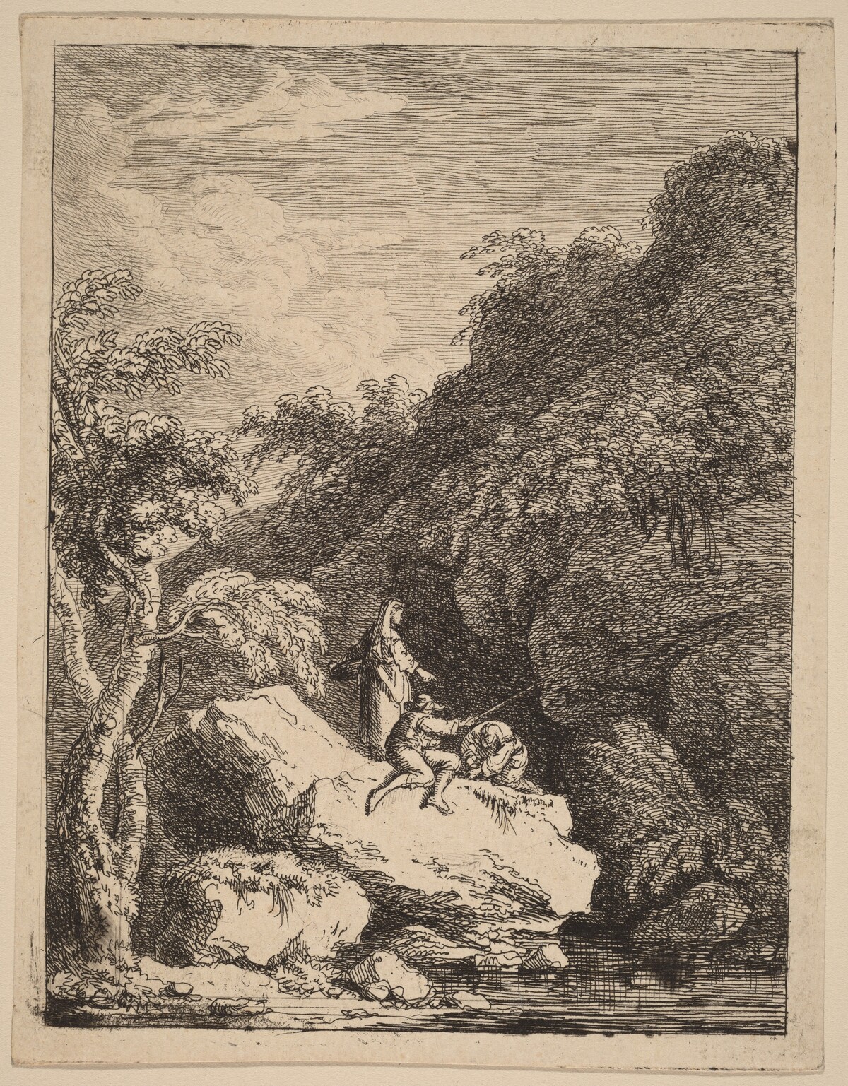 The Outskirts of Florence, on the Way to Rome by Franz Edmund Weirotter