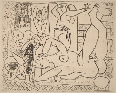 Variation on Delacroix's "Women of Algiers": IV