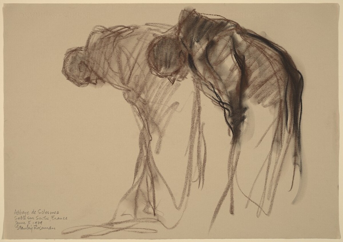 Two Monks Bowing by Stanley Roseman