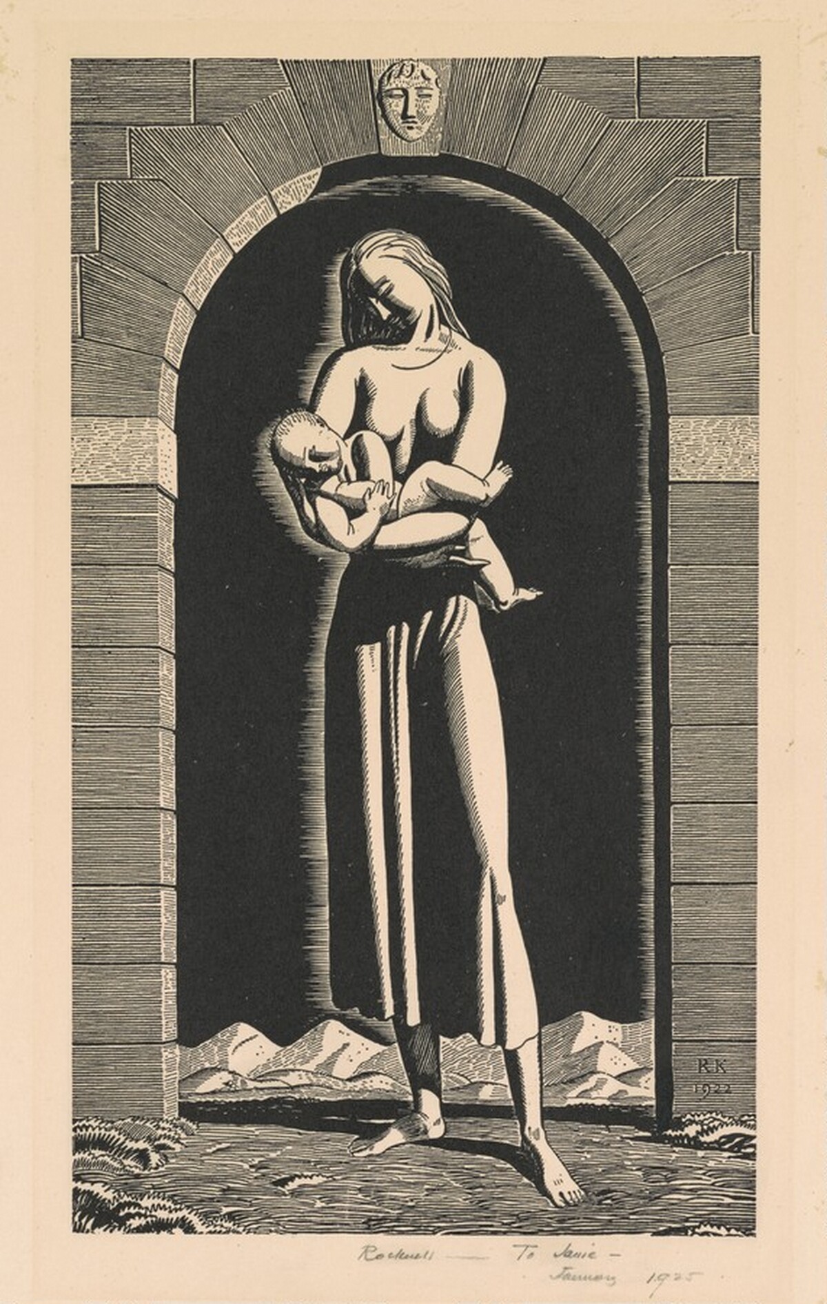 Madonna and Child by Rockwell Kent