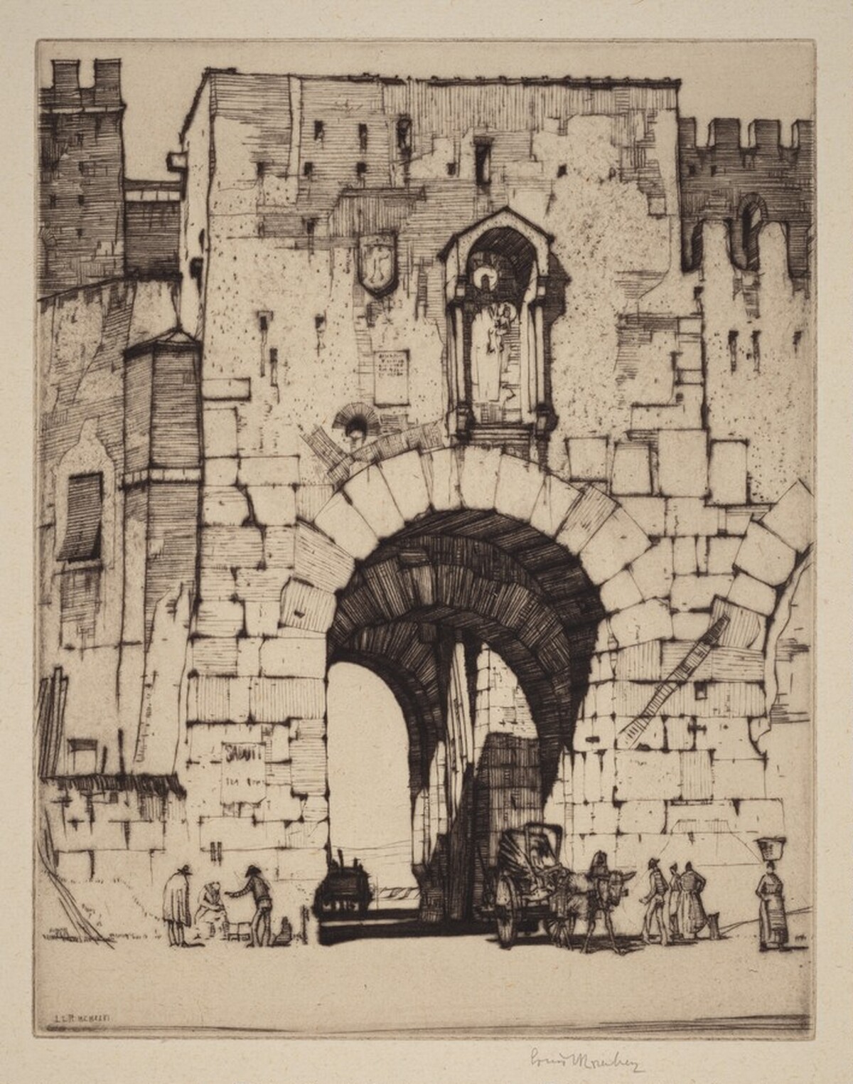 Porta Ostiense, Rome by Louis Conrad Rosenberg