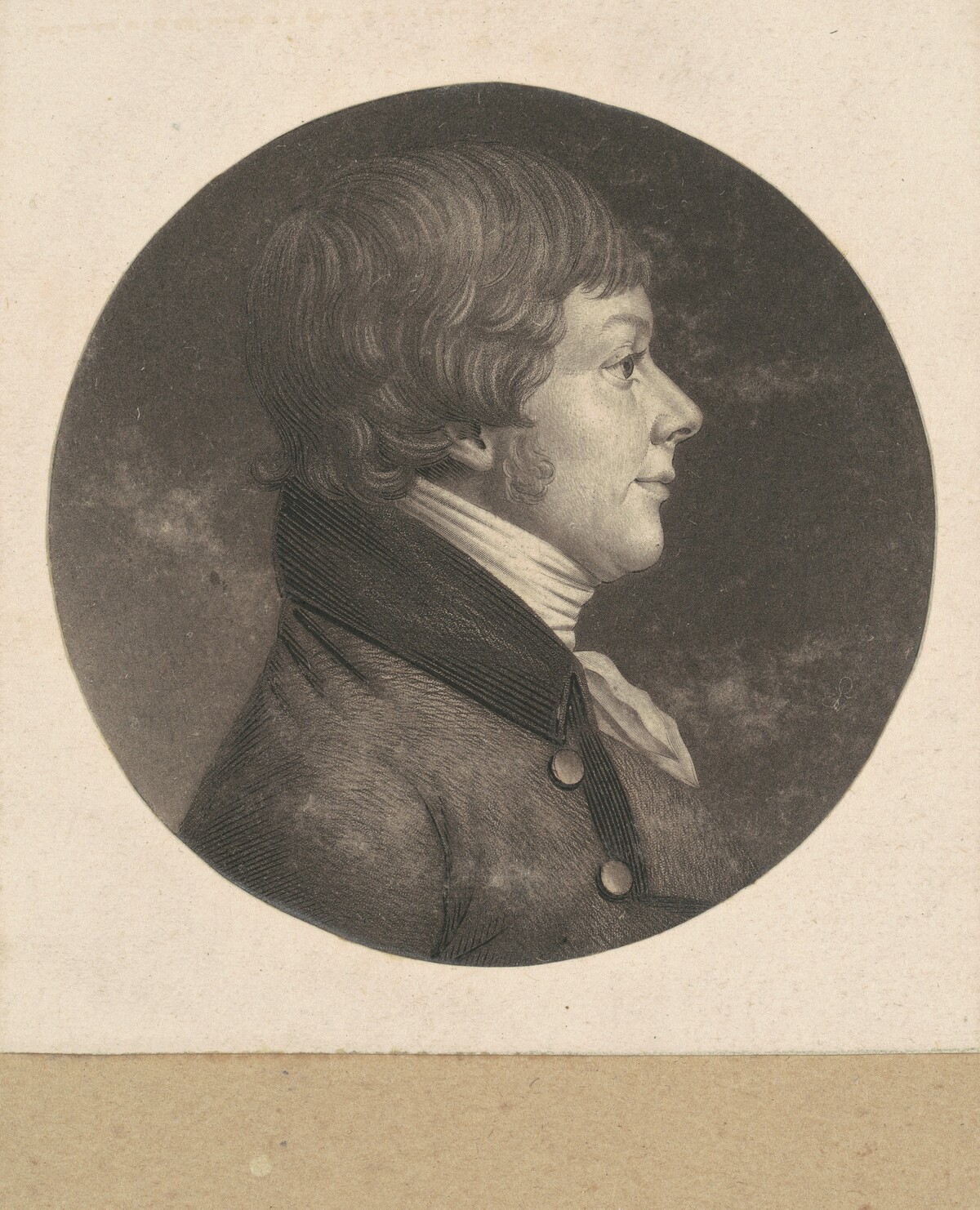 Unidentified Man by Charles B. J. Févret de Saint-Mémin