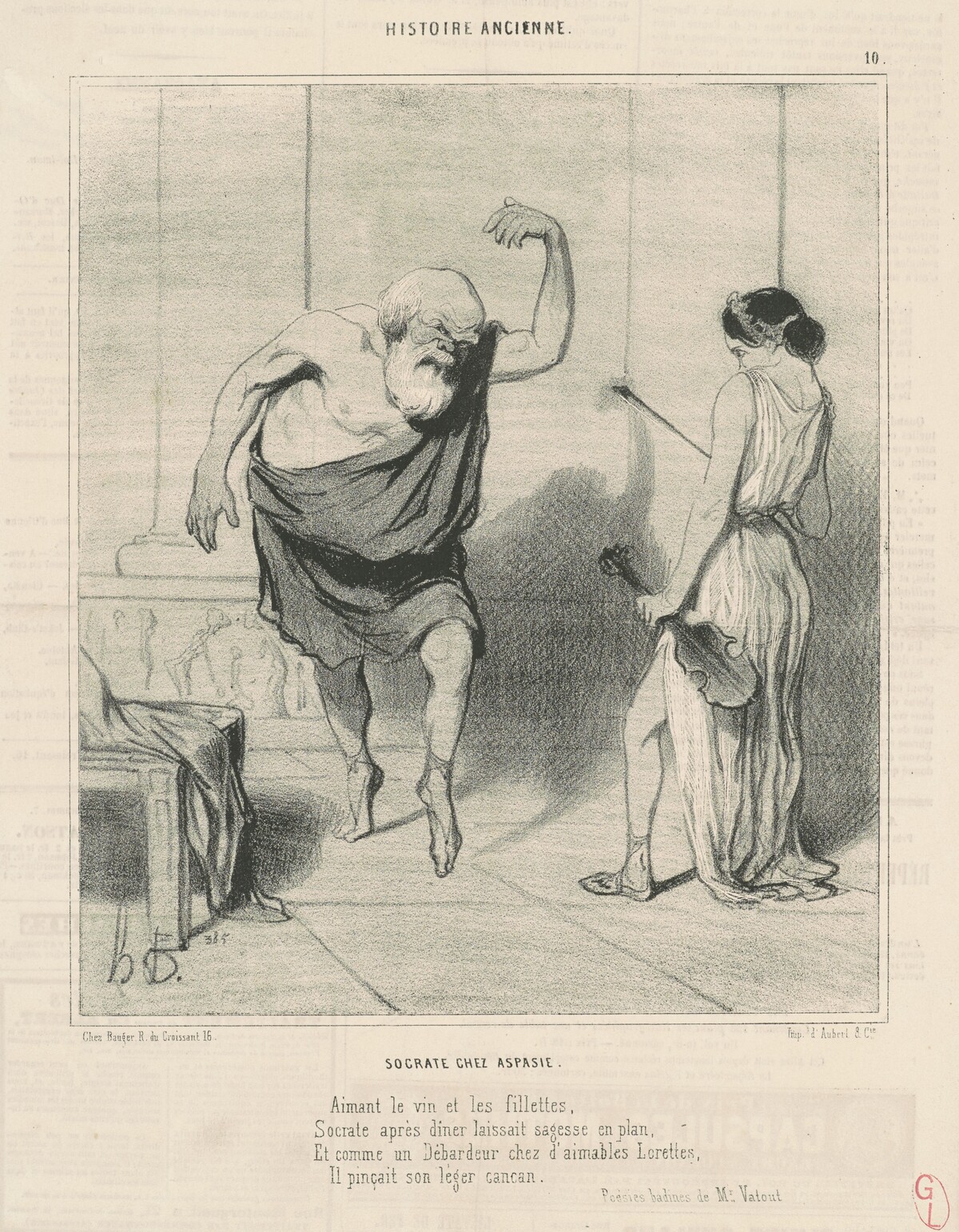 Socrate chez aspasie by Honoré Daumier
